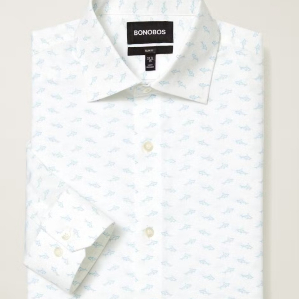 NWT Bonobos Jetsetter Stretch Dress Shirt 17"x 36"